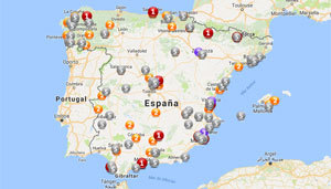 Mapa de los Premios de Navidad 2017